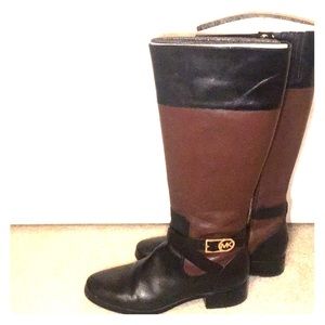 Michael Kors dual tone riding boots-size 10